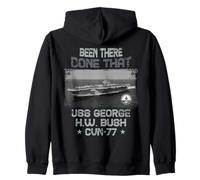 USS George H.W. Bush CVN-77 - Transportador de Aviones Sudadera con Capucha