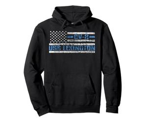 USS Lexington WWII Portaaviones CV-2 Ejército de EE. UU Sudadera con Capucha