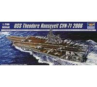 Uss Theodore Roosevelt CVN-71 2006 Ship Barco Portaaviones Plástico Kit 1:700