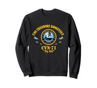 USS Theodore Roosevelt CVN-71 - Bandera de Veterano de portaaviones Sudadera