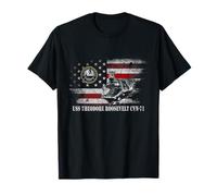 USS Theodore Roosevelt CVN-71 Camisa Patriotic Veterans Day Camiseta