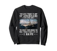 USS Yorktown CV-10 Portaaviones Marinero Veteranos Día Papa Sudadera