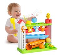 Ussybaby - Juguetes musicales para niños de más de 1 año, juguete de desarrollo de habilidades motoras para bebés de 12 a 18 meses, juguete bilingüe para niños y niñas de 1 a 2 años (verde)