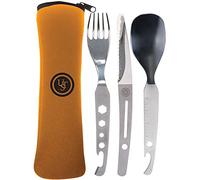 UST - Juego de utensilios de cocina de acero inoxidable con funda de transporte