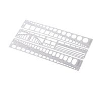 Ustar - Modelo grabado The Forming Block Model Aircraft Cutting & Talling, herramienta de modelado de grabado de precisión para artesanos aficionados, color plateado metálico, 13 x 2 cm