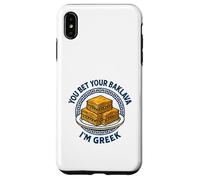 Usted Apuesta su Baklava Soy Griego. Patriota Griego Carcasa para iPhone XS MAX