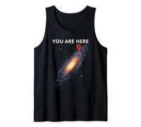 Usted está aquí Nuestra Ubicación en el Universo Vía Láctea Galaxia Camiseta sin Mangas