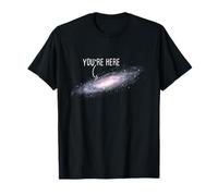 Usted está aquí Vía Láctea Ciencia Planeta Astrónomo Camiseta