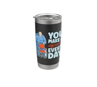 Usted marca la diferencia todos los días Cuidador Senior Caregiving Vaso térmico de acero inoxidable de doble pared