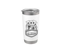 Usted me encontrará en el casino, ganar póquer, efecto de dibujo de línea Vaso térmico de acero inoxidable de doble pared