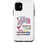 Usted puede nunca ver cotización Rainbows Zebra LGBTQIA Carcasa para iPhone 11