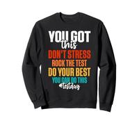 Usted Tiene Este Divertido Examen Escuela Retro Maestro apreciación Sudadera