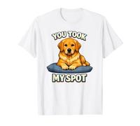 Usted tomó mi Lugar Divertido dueño Perro Humor diseño Camiseta gráfica económica, Hombre, Blanco, XL