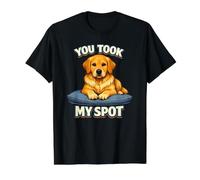 Usted tomó mi Lugar Divertido dueño Perro Humor diseño Camiseta gráfica económica, Hombre, Negro, XL