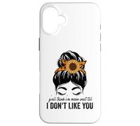 Ustedes piensan Que Soy Malo Esperar hasta Que no me gustes moño desordenado Carcasa para iPhone 16 Plus