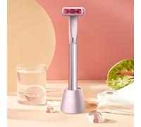 USUIE 4 in 1 Facial Wand, Red Light Therapy for Face and Neck, Facial Massager, Reduce Wrinkles, Anti-Aging Facial Tools - Pink