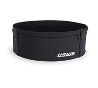 USWE HOFTER - Cinturón unisex para correr con bolsillo para teléfono resistente al agua, ajustado a la piel, sin rebote, riñonera para correr, caminar, ciclismo y estilos de vida activos, Negro