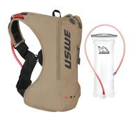 USWE Outlander Moto Mochila de Hidratación, Correr, Senderismo, Mochila de Hidratación con Vejiga de Agua, Hydropack para Hombres y Mujeres, Equipo y Accesorios de Mochila para Ciclismo, MTB (Arena