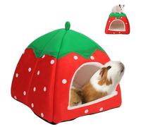 USYSGT Nido de Cama para Cobayas, Casa Cómoda para Hamster Tienda de Campaña para Animales Pequeños con Acolchado Extraíble para Cobayas Hámsters Hurones y Conejo Enano
