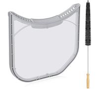 Uszily ADQ56656403 - Filtro de pelusa de repuesto para secadoras y torres de lavado LG, borde sin sello de fieltro, trampa de pantalla de pelusa ultra duradera con cepillo de ventilación de secadora