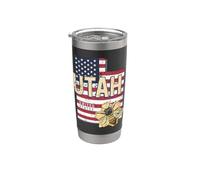 Utah abeja Estados Unidos mapa retro Vintage USA recuerdo Vaso térmico de acero inoxidable de doble pared