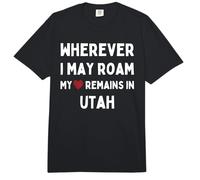Utah Dondequiera Que Pueda Vagar mi corazón permanece en Utah Comfort Colors Adult Heavyweight T-Shirt