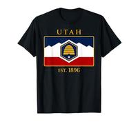 Utah Flag 45th US State 1896 Utah Native Camiseta