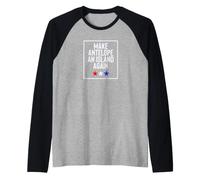 Utah Make Antelope an Island Again Great Salt Lake Camiseta Manga Raglan