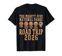 Utah Mighty Five 5 Viaje a los Parques Nacionales 2026 Camping Senderismo Camiseta