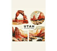 Utah National Parks: Notebook with Lined and Graph Pages for Travel Journals, Sketches, and Adventure Planning