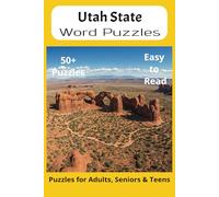 Utah State Word Search Puzzle Book: Word Searches with Easy to Read Print about the state of Utah, History, Cities, Geography, and More | 6x9 inches, ... Gift for Vacations, Holidays and Free Times