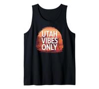 Utah Vibes Only Adventure Travel Quote para los Amantes de la Naturaleza Camiseta sin Mangas