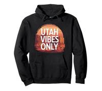 Utah Vibes Only Adventure Travel Quote para los Amantes de la Naturaleza Sudadera con Capucha