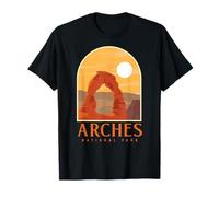 Utah Vintage Retro Hiking Camping Arches National Park Camiseta