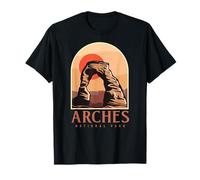 Utah Vintage Retro Hiking Camping Arches National Park Camiseta