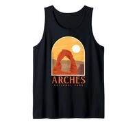 Utah Vintage Retro Hiking Camping Arches National Park Camiseta sin Mangas
