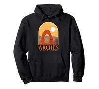 Utah Vintage Retro Hiking Camping Arches National Park Sudadera con Capucha