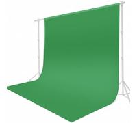 UTEBIT 1,5 x 2 m, fondo verde 150 g, poliéster grueso, lavable y duradero, pantalla verde para estudio de fotografía, televisión, Youtube, Zoom, reuniones en línea (planchado suave)