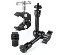 UTEBIT Brazo Mágico, Brazo Articulado de 9 Pulgadas con Abrazadera Super Cangrejo y Montura de Zapata Fría de 1/4", Kit de Brazos Mágicos para Trípode DSLR para Fotografía, Vídeo, Luz, Flash