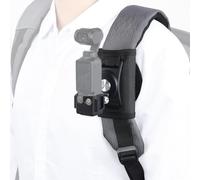 UTEBIT Soporte de Mochila para dji Osmo Pocket 3, Soporte de Correa de Hombro Giratorio 360° con Sistema de Fijación y Adaptador de Montaje para Senderismo, Ciclismo, Esquí
