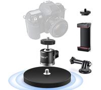 UTEBIT Soporte Magnético con Cabeza Giratoria de 360°, Base Magnética Ultra Fuerte de 88mm con Soporte para Smartphone y Cámara, Capacidad de Carga Vertical 30kg