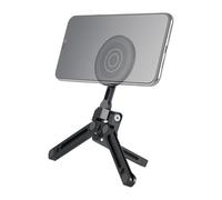 UTEBIT Trípode Magnético para MagSafe con Anillo Magnético, Soporte Plegable para iPhone con Placa Arca-Swiss y Orificio de Rosca de 1/4", Compatible con Huawei y Xiaomi Ideal para Vlogs, Videos