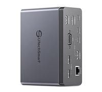 UtechSmart - Estación de acoplamiento 19 en 1 para monitor cuádruple para laptop, USB C, 3 adaptador HDMI para MacBook y Windows (3 HDMI, 1 VGA, 6 puertos USB, 100 WPD, Ethernet, lector de tarjetas SD