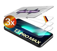 UTECTION Folia Ochronna 3 Sztuki ze Szkła Hartowanego do iPhone 13 Pro Max