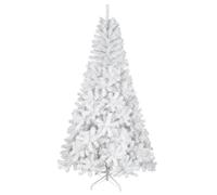 Uten Árbol de Navidad Blanco 210cm, 1000Ramas, Fácil de Montar, con Soporte de Metal para Árbol, Árbol de Decoración Navideña para Interiores y Exteriores