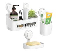 Uten Estante de Ducha con Ventosa Autoadhesivo Cesta Estanteria Organizador para Cocina Sala de Estar Baño