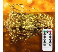 Uten Guirnalda de Luces LED 15M 300 LED, Luces LED Pilas/USB Impermeable Exterior Interior, Cadena Decoración para Navidad Jardín Casa Fiestas