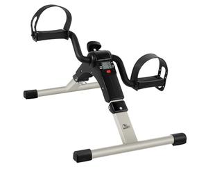 Uten Mini Bicicleta Estática Plegable Máquina Pedalear Manos Piernas Rehabilitación Pedalier Desmontable Ejercitador de Brazos y piernas (Negro)