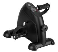 Uten Mini Pedal de Ejercicio Estaticos para Bicicleta de Ejercicio para Brazos y Piernas con Pantalla LCD y Resistencia Ajustable Ciclo de Resistencia （Negro）