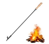 Uten Palo Largo de Póker para Hogueras, Fogón para Chimeneas de Interior, Herramienta de Acero para Acampar, Accesorio para Acampar al Aire Libre